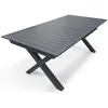 Image de Table De Jardin Floride 180/240x100cm - Gris Anthracite
