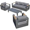 Image de Salon De Jardin Mandelieu 5 Places - Gris Anthracite
