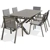 Image de Table Jardin Floride Avec 6 Fauteuils - 240x100cm - Quartz