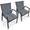 Image de Fauteuil De Jardin Empilable Floride Gris Anthracite En Lot