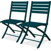 Image de Chaise De Jardin En Aluminium-bleu Canard