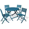 Image de Ensemble De Jardin Marius-4 Places-bleu Canard-à¸110cm