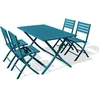 Image de Ensemble De Jardin Marius-4 Places-bleu Canard-140x80cm