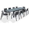 Image de Salon de jardin GENERIQUE 10 personnes aluminium 240 x 100 x 73 cm 11 pieces
