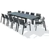 Image de Salon de jardin dcb garden aluminium gris 3 pieces 12 personnes