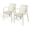 Image de Salon de jardin city garden polypropylene beige 2 pieces
