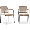 Image de Lot de 2 Fauteuils de Jardin "Marceau" 78cm Naturel
