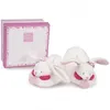 Image de Chaussons avec hochet 6-12 mois cerise - doudou et compagnie