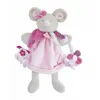 Image de Doudou marionnette souris pearly - doudou et compagnie