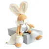 Image de Doudou pantin lapin de sucre blanc - doudou et compagnie