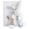 Image de Doudou et Compagnie, Doudou, Doudou lapin marin avec attache-tétine (15 x 12 cm)