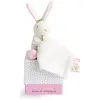 Image de Doudou et Compagnie, Doudou, Lapin étoile avec doudou (10 x 11 cm)