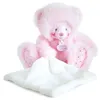 Image de Trop Mimi - Ours avec Mouchoir Bleu / rose / blanc Doudou et Compagnie - Paris