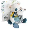 Image de Animal en peluche Doudou et Compagnie Yoca Le Koala Pantin GM avec bébé et anneau de dentition