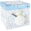 Image de Pantin pompon Doudou et Compagnie Happy Glossy Blanc 25 cm