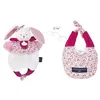 Image de Doudou amusette - Lapin Rose et blanc Doudou et Compagnie - Paris