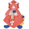 Image de Doudou et Compagnie, Doudou, Dino Lou Doudou avec attache-tétine,orange 23cm (6 x 17 cm)
