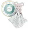 Image de Doudou en coton Bio - Souris avec mouchoir gris Gris Doudou et Compagnie - Paris