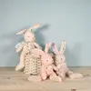 Image de peluche Pantin en coton Bio - Lapin Rose Doudou et Compagnie - Paris
