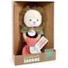 Image de Hochet Lion avec anneau en bois