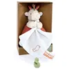Image de Peluche girafe avec doudou mouchoir - 15 cm