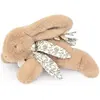 Image de Doudou et Compagnie Lapin en peluche, beige 25cm (23 cm)
