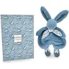 Image de Doudou et Compagnie, Doudou, Lapin en peluche, bleu 29cm (30 x 20 cm)