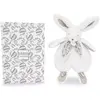 Image de Doudou et Compagnie, Doudou, Lapin en peluche, blanc 29cm (8 x 20 cm)