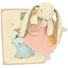 Image de Doudou et Compagnie, Doudou, Lapin en peluche avec hochet, 21cm (21 x 12 cm)