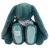 Image de Peluche lapin Vert XXL - Lapin Fleurette 50 cm