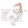 Image de Doudou 25 ans - Ours rose pantin attache sucette