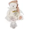 Image de Doudou et Compagnie, Doudou, Schmusetuch mit Schnullerhalter Bär rosegold 20cm (20 x 15 cm)