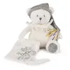 Image de Doudou 25 ans - Ours blanc pantin attache sucette