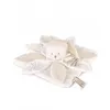 Image de Doudou plat pétales Ours Blanc - 25 cm - Collection Anniversaire