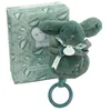 Image de Lapin doudou - Boite a musique vert sauge