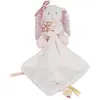 Image de Doudou et Compagnie, Doudou, Hase mit Schmusetuch, rosa 10cm (10 x 9 cm)