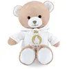 Image de Peluche Doudou et Compagnie Ours Paris 2024 Beige sweat à capuche blanc JO Paris 2024