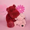 Image de Histoire d'Ours Hippo 25 cm Rouge Histoire d'ours