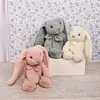 Image de Peluche lapin Preppy Chic - 30CM Gris Histoire d'ours