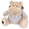 Image de Peluche Histoire d'Ours Hippo avec sweat Gris Beige