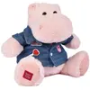Image de Doudou et Compagnie Hippo, rosa mit Jeansjacke 20cm (20 cm)