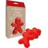 Image de 6 Moules Silicone Individuels Ginger - Scrapcooking - Rouge - Silicone