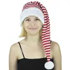 Image de bonnet tricot long sucre orge pompon blanc adulte - partypro 90818