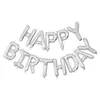 Image de Ballon Mylar Happy Birthday argent