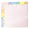 Image de Serviettes Festonnees 33x33cm Rose Pastel X 16