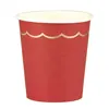 Image de Gobelets Festonnees Rouges et or