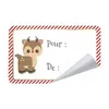 Image de 12 étiquettes adhésives cadeaux noël - partypro 913501b