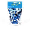 Image de Sachet de perles bleues en bois avec cordon - Créalia
