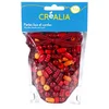 Image de Sachet de perles rouges en bois avec cordon - Créalia