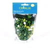 Image de Sachet de perles vertes en bois avec cordon - Créalia